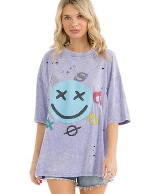 604:  EASEL NWT TOP PERI BLUE (H12)